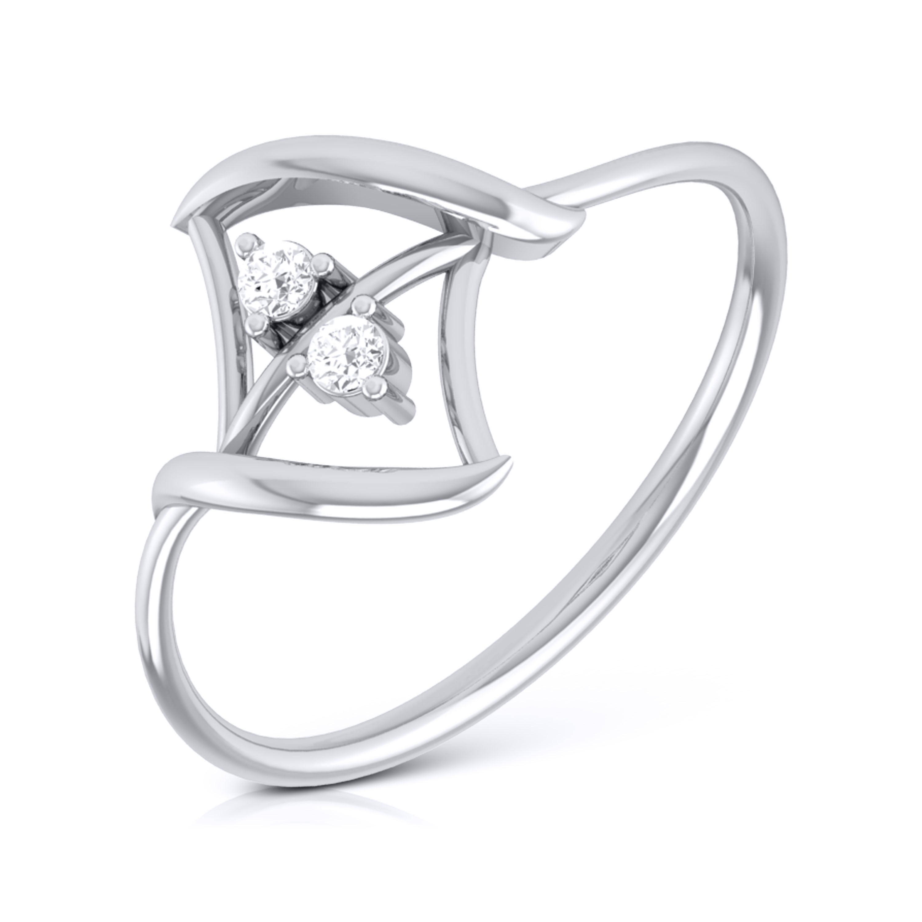 Platinum Diamond Ring for Women JL PT LR 39   Jewelove.US