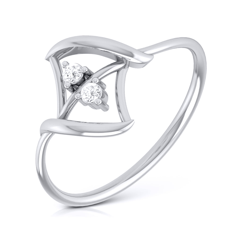 Platinum Diamond Ring for Women JL PT LR 39   Jewelove.US