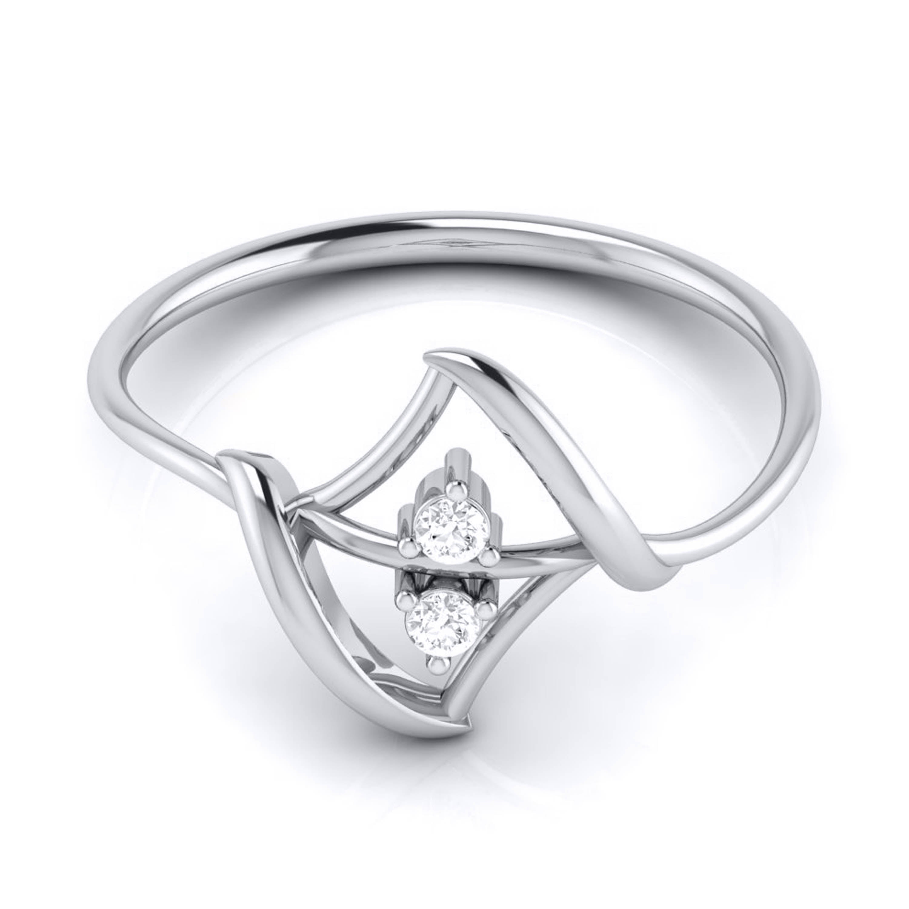 Platinum Diamond Ring for Women JL PT LR 39   Jewelove.US