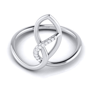 Platinum Diamond Ring for Women JL PT LR 40   Jewelove.US