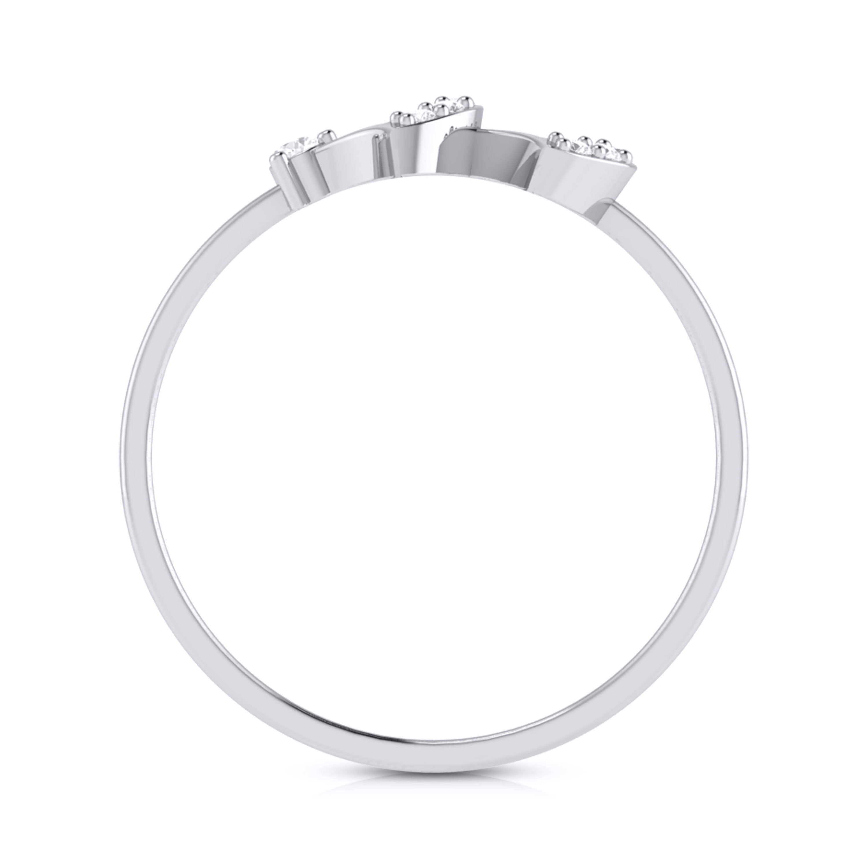 Platinum Diamond Ring for Women JL PT LR 42