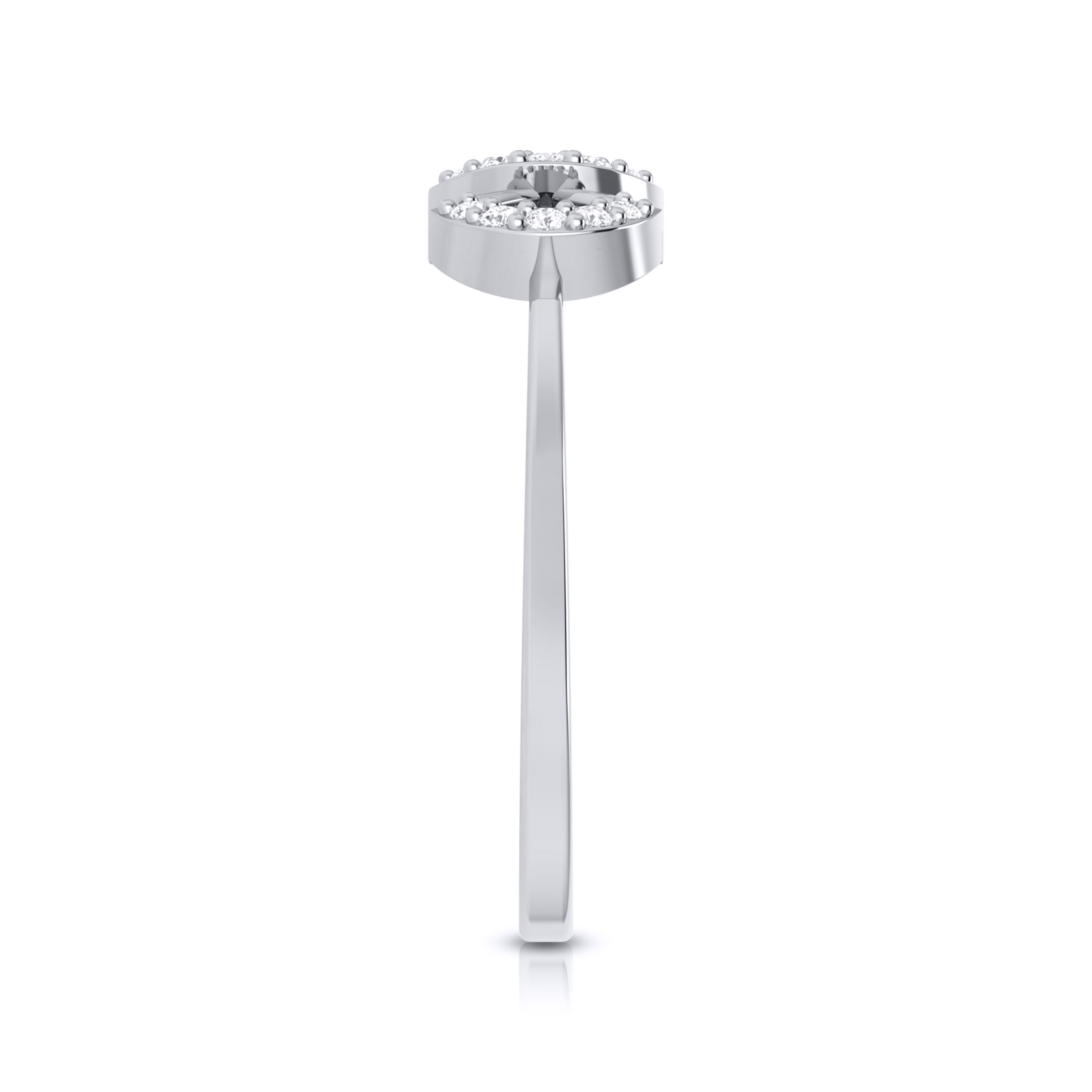 Platinum Diamond Ring for Women JL PT LR 42