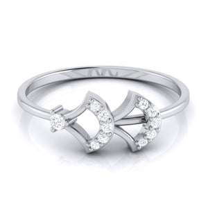 Platinum Diamond Ring for Women JL PT LR 42