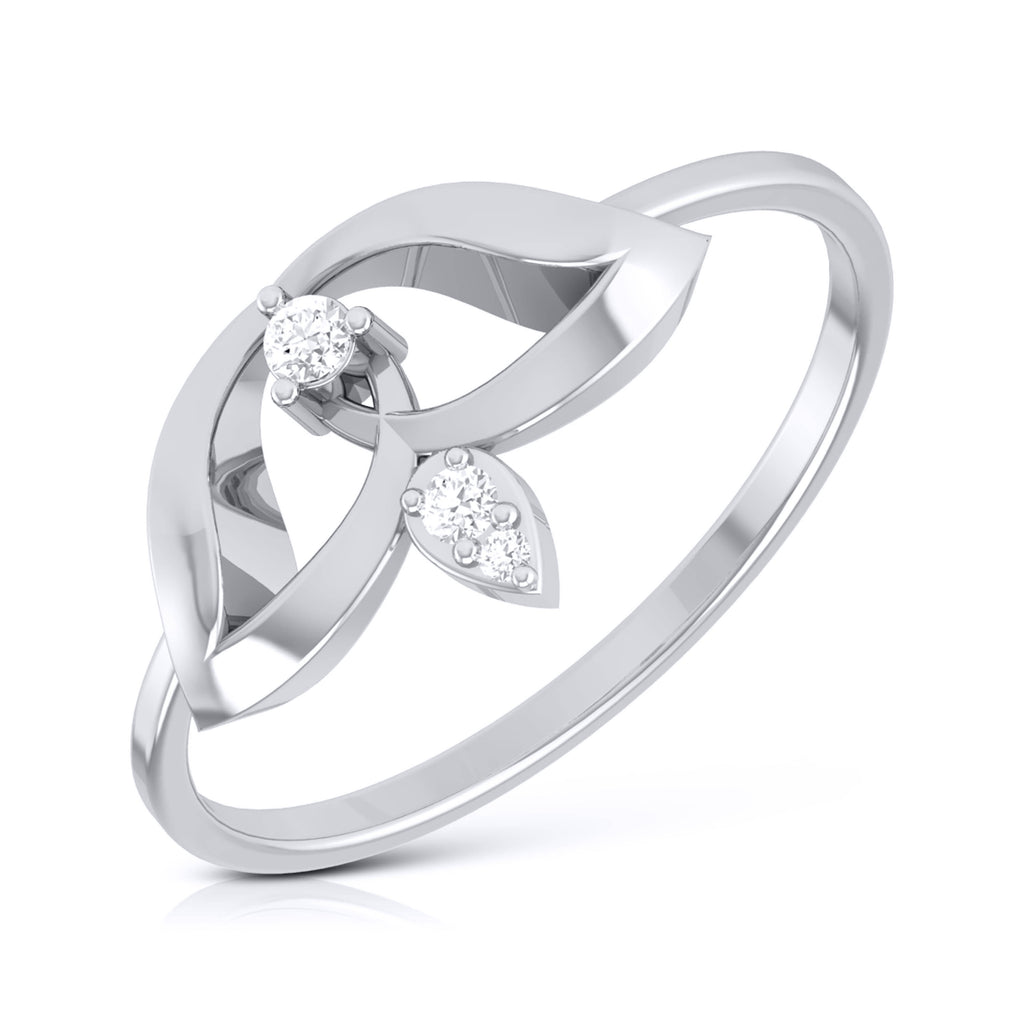 Platinum Diamond Ring for Women JL PT LR 43   Jewelove.US