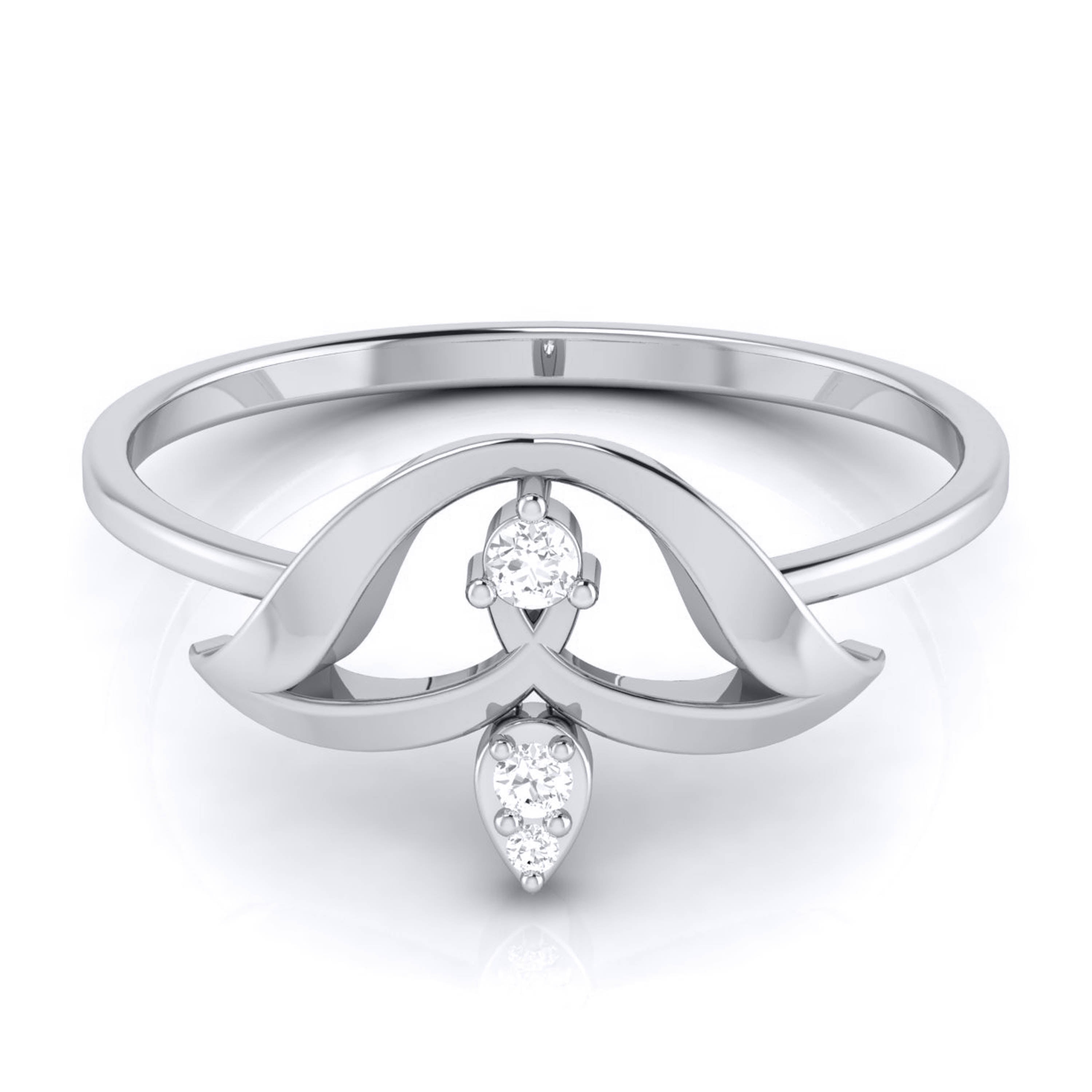 Platinum Diamond Ring for Women JL PT LR 43   Jewelove.US