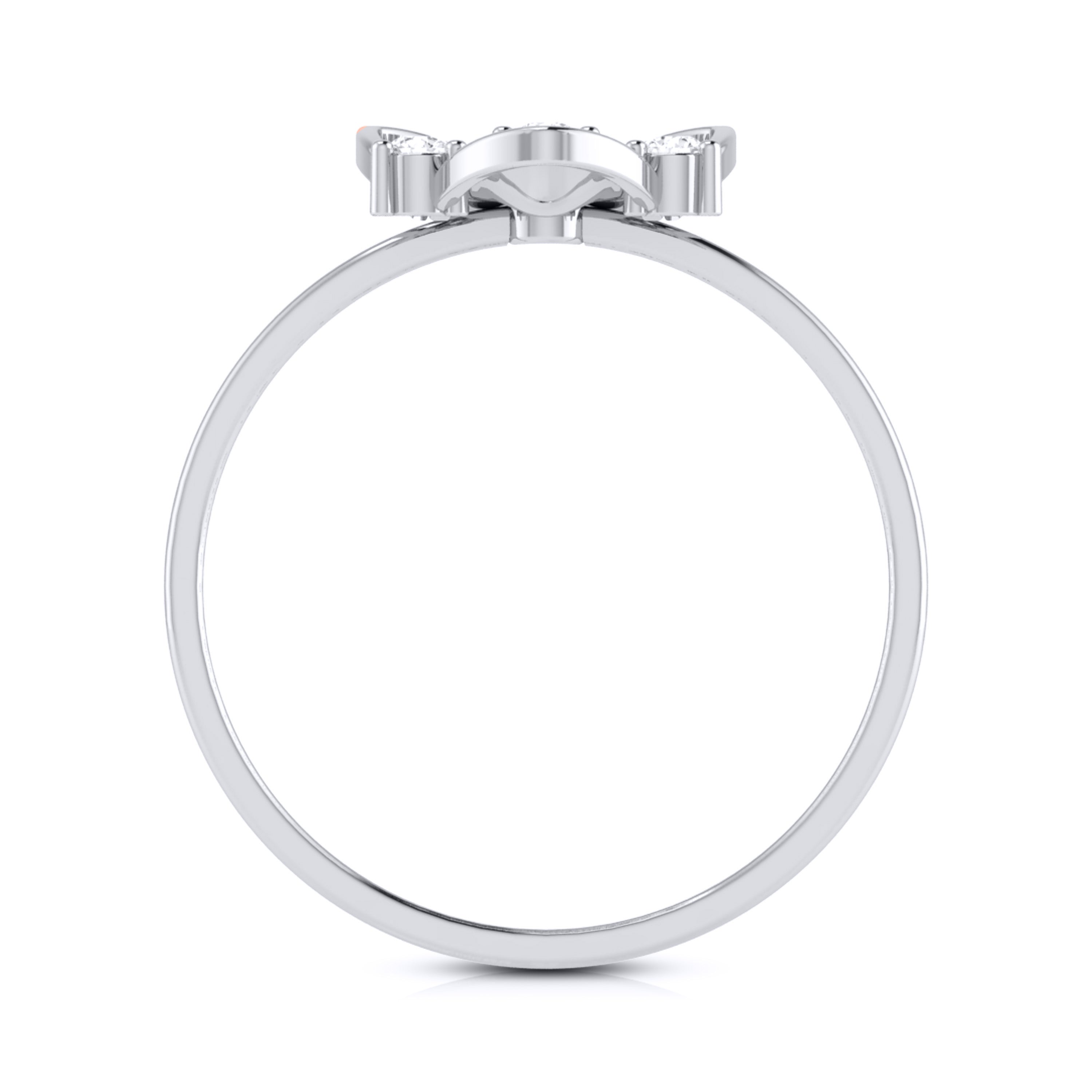 Platinum Diamond Ring for Women JL PT LR 44