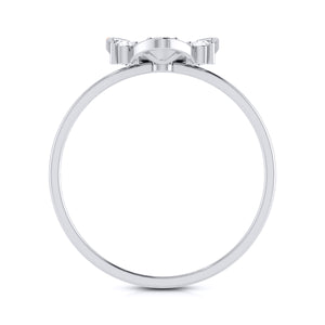 Platinum Diamond Ring for Women JL PT LR 44