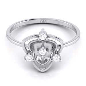 Platinum Diamond Ring for Women JL PT LR 44