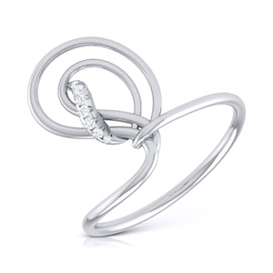 Platinum Diamond Ring for Women JL PT LR 45