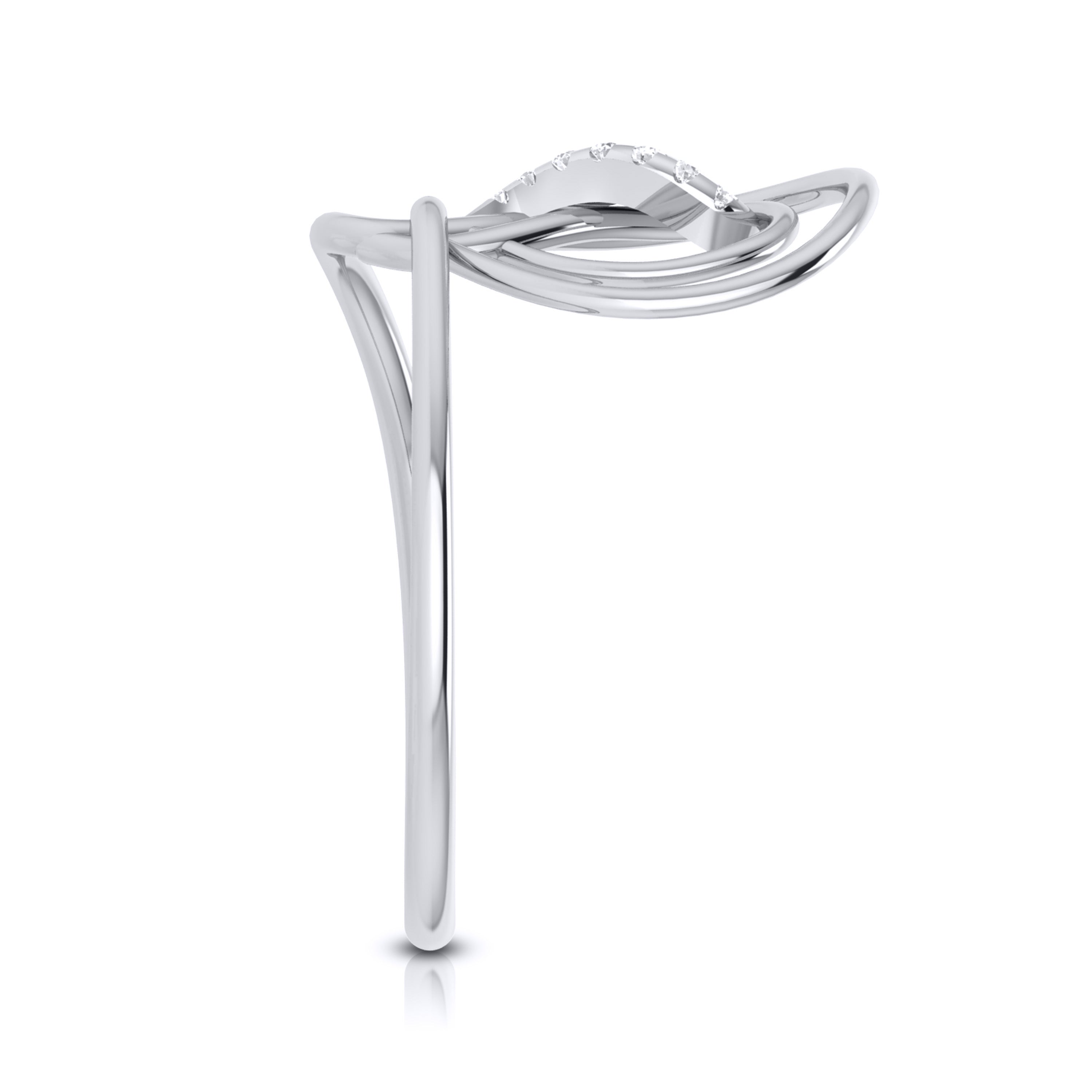 Platinum Diamond Ring for Women JL PT LR 45