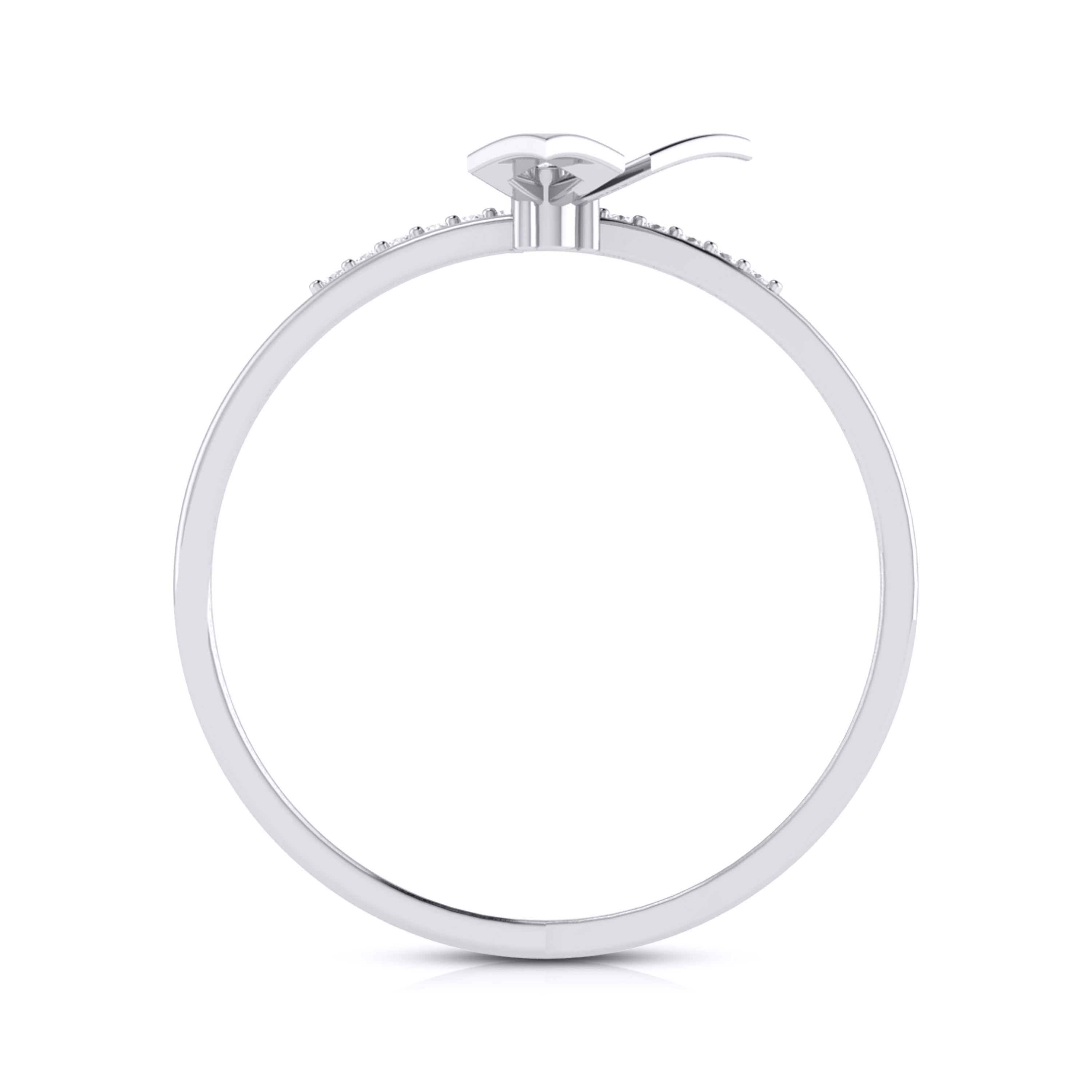Platinum Diamond Ring for Women JL PT LR 46