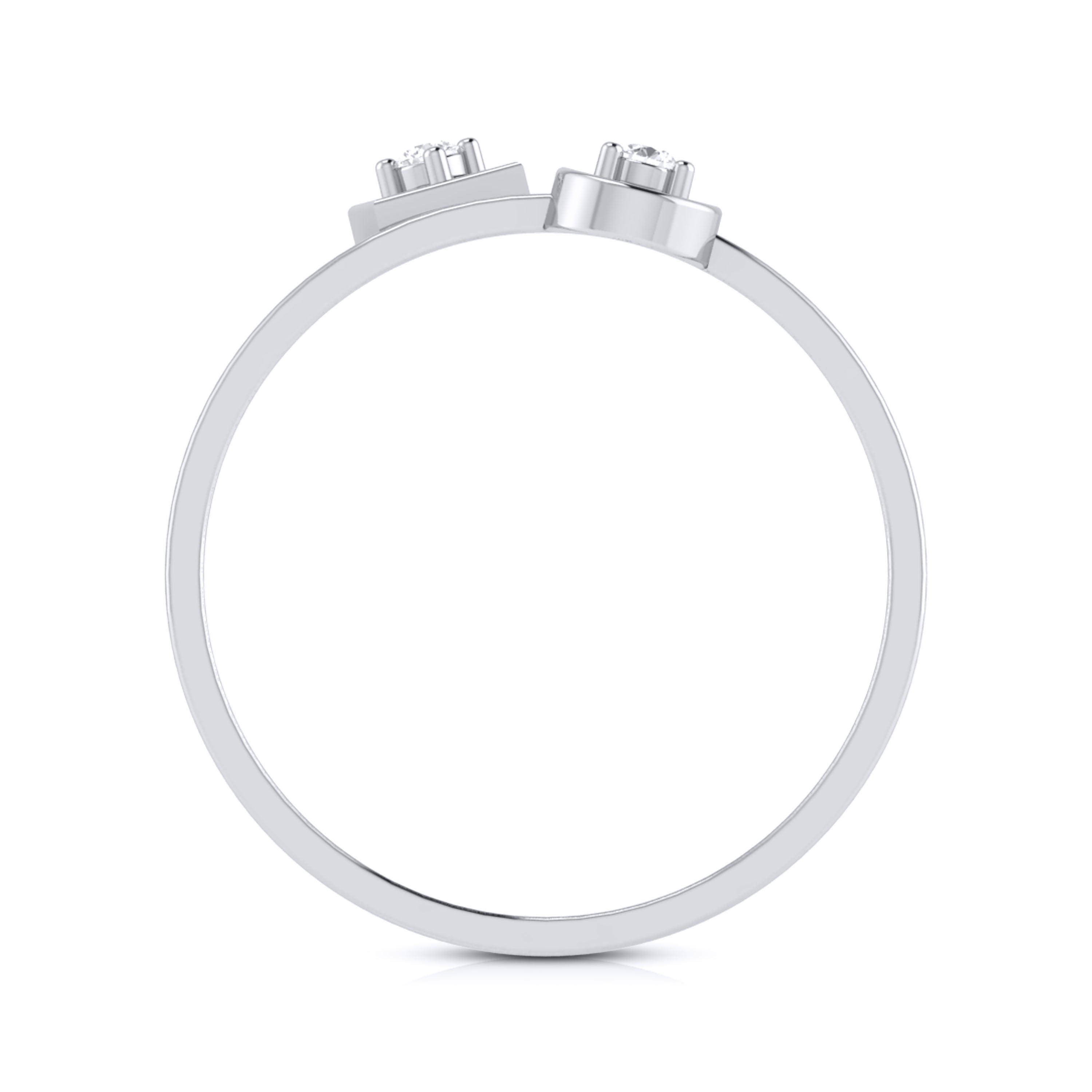 Platinum Diamond Ring for Women JL PT LR 47