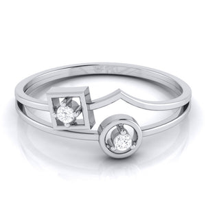 Platinum Diamond Ring for Women JL PT LR 47   Jewelove.US