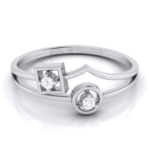 Platinum Diamond Ring for Women JL PT LR 47