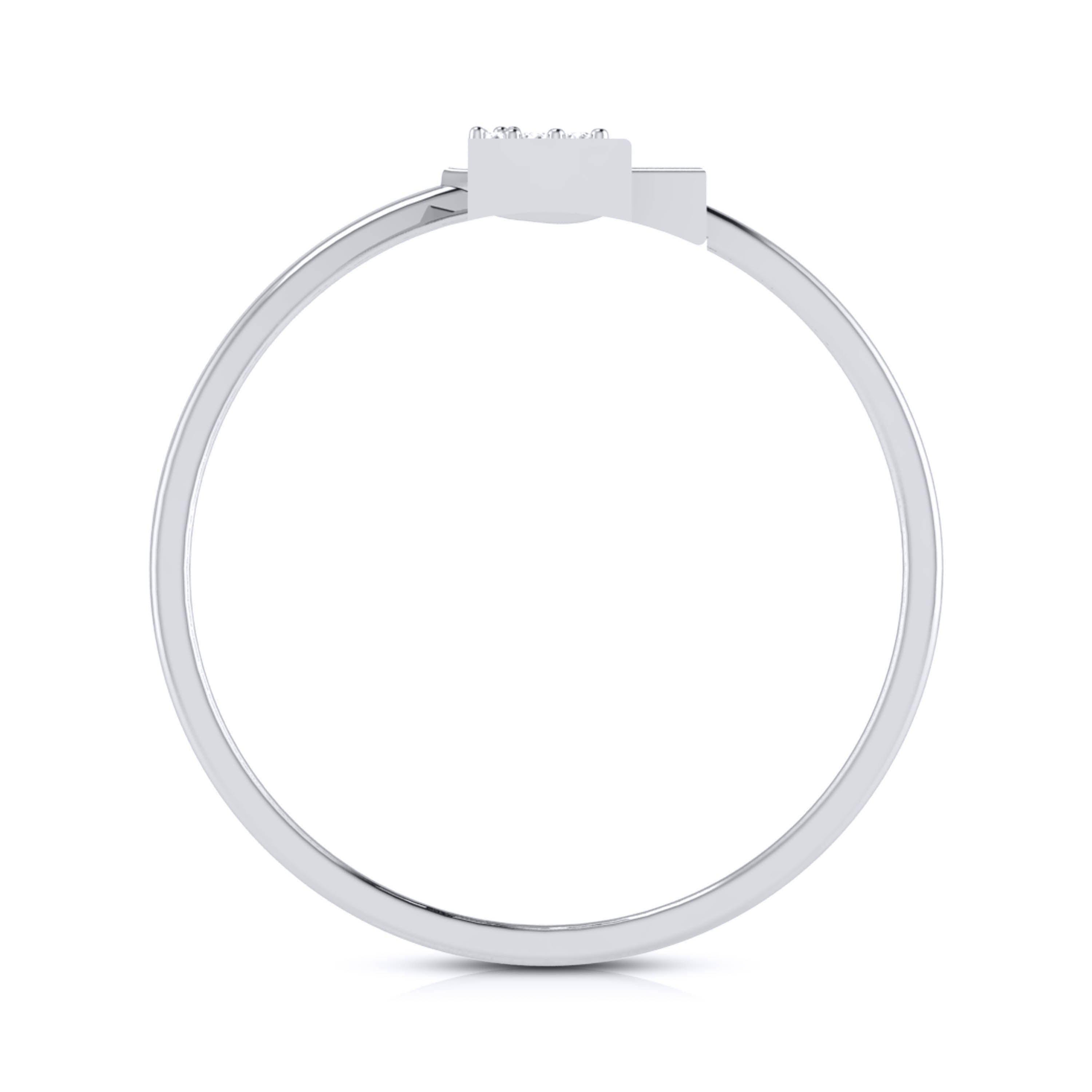 Platinum Diamond Ring for Women JL PT LR 48