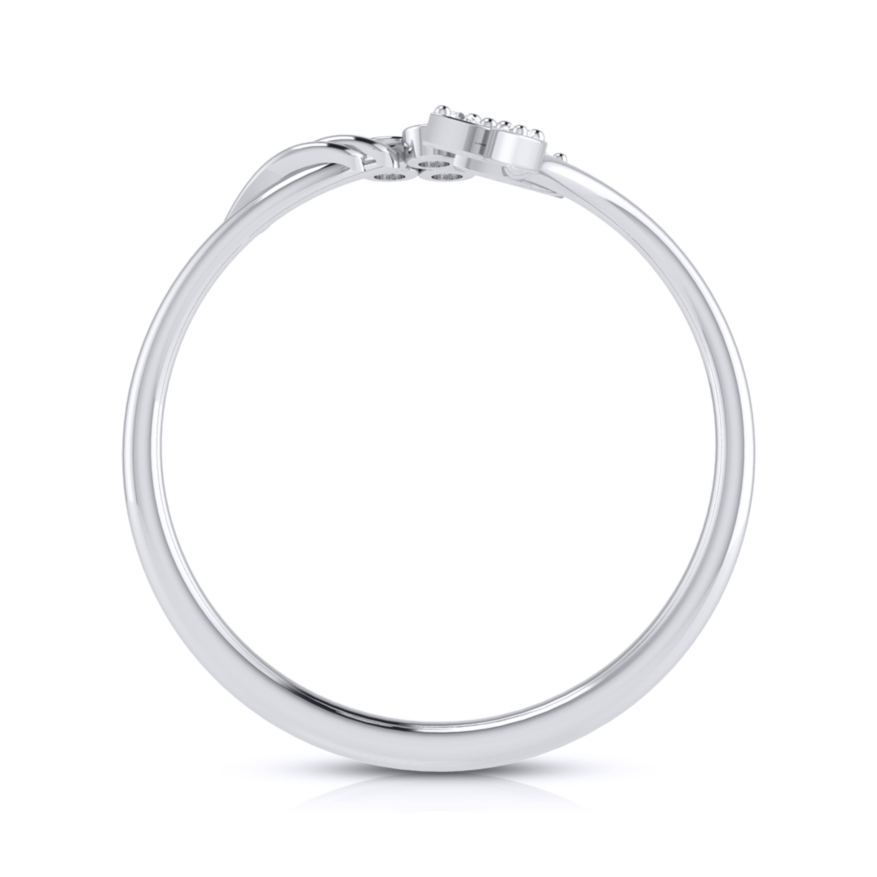 Platinum Diamond Ring for Women JL PT LR 49