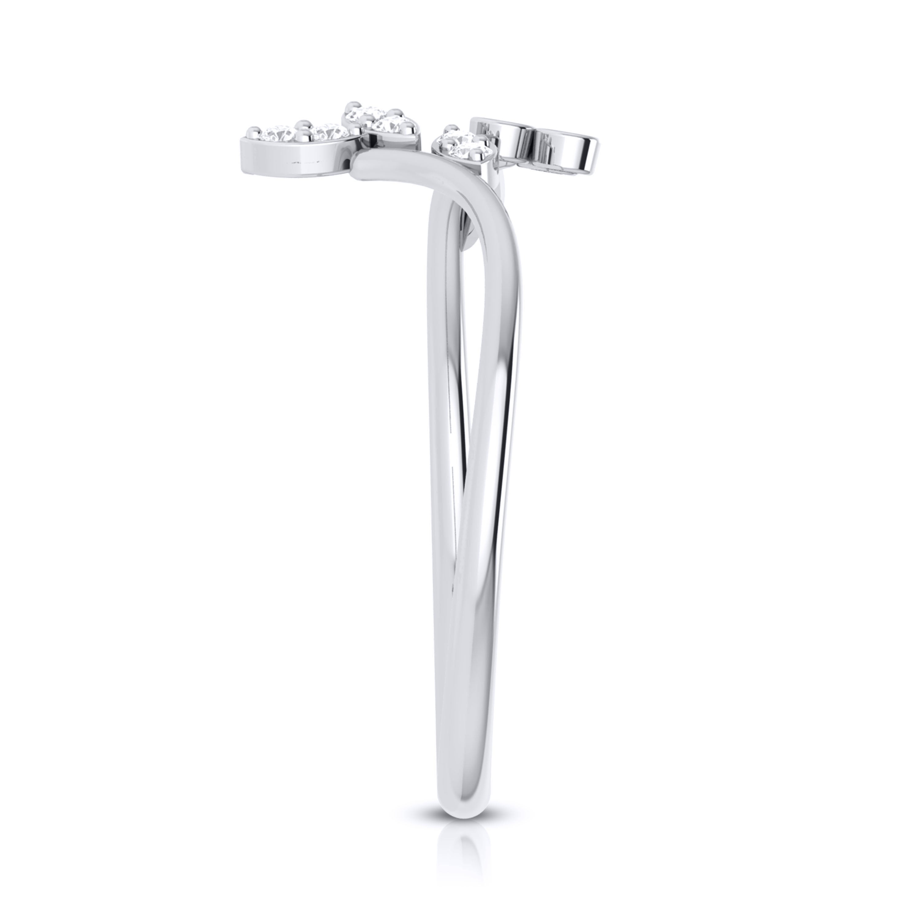 Platinum Diamond Ring for Women JL PT LR 49