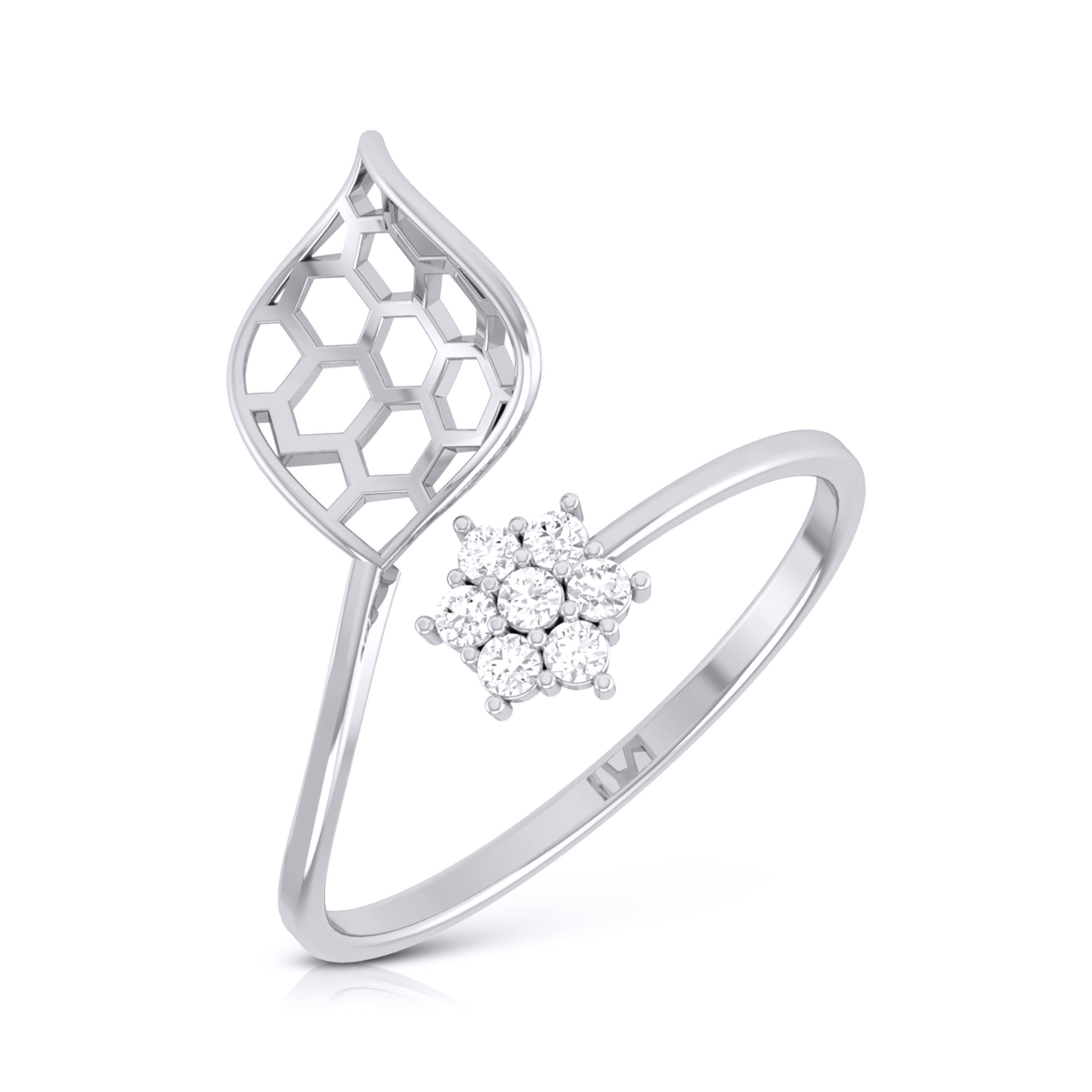 Platinum Diamond Ring for Women JL PT LR 51
