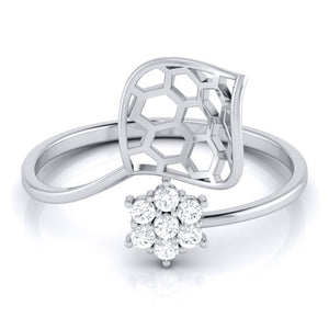 Platinum Diamond Ring for Women JL PT LR 51