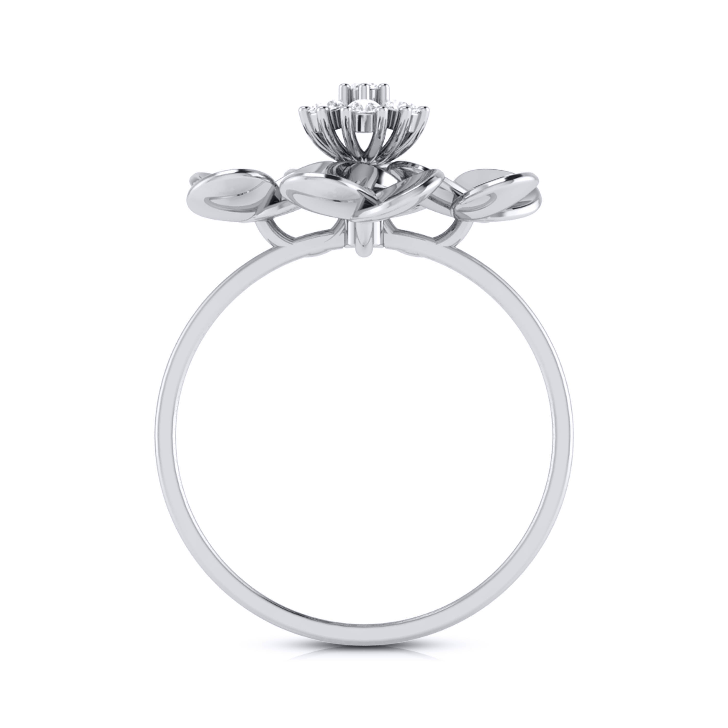 Platinum Diamond Ring for Women JL PT LR 52