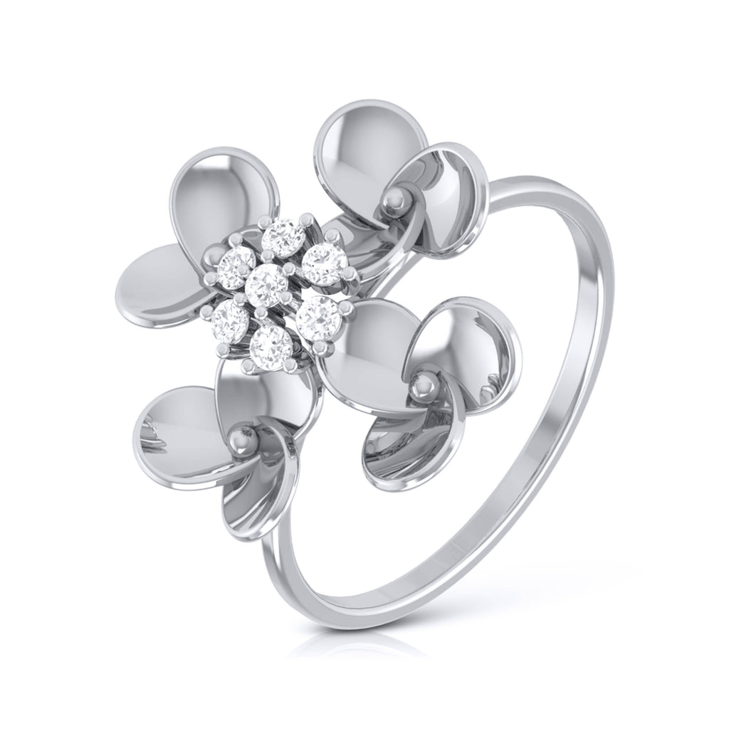 Platinum Diamond Ring for Women JL PT LR 52   Jewelove.US