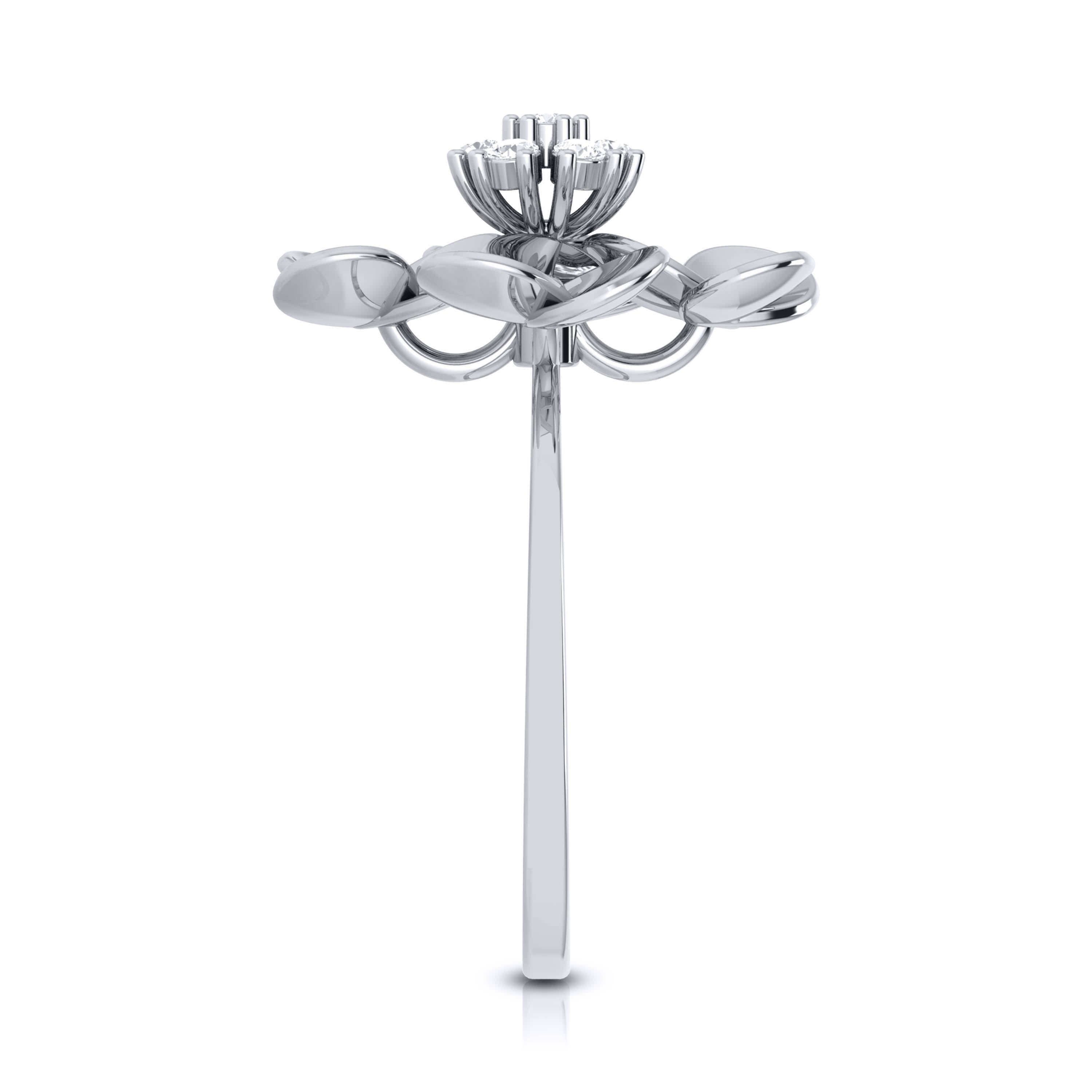 Platinum Diamond Ring for Women JL PT LR 52