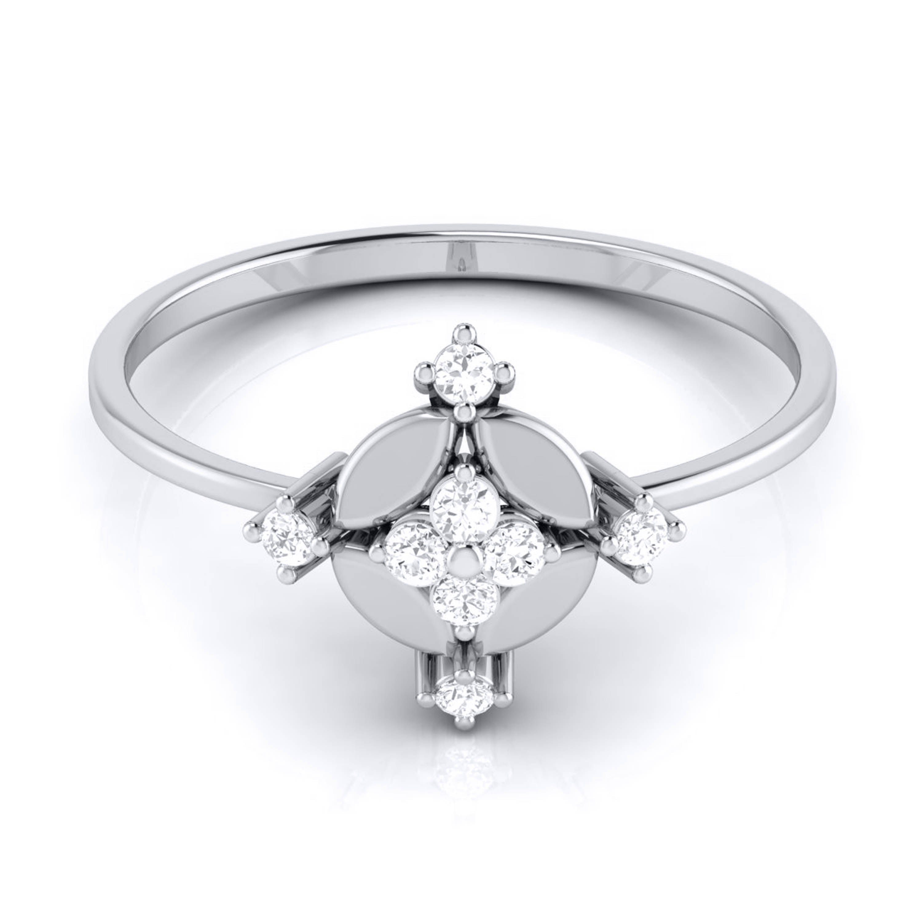 Platinum Diamond Ring for Women JL PT LR 54   Jewelove.US