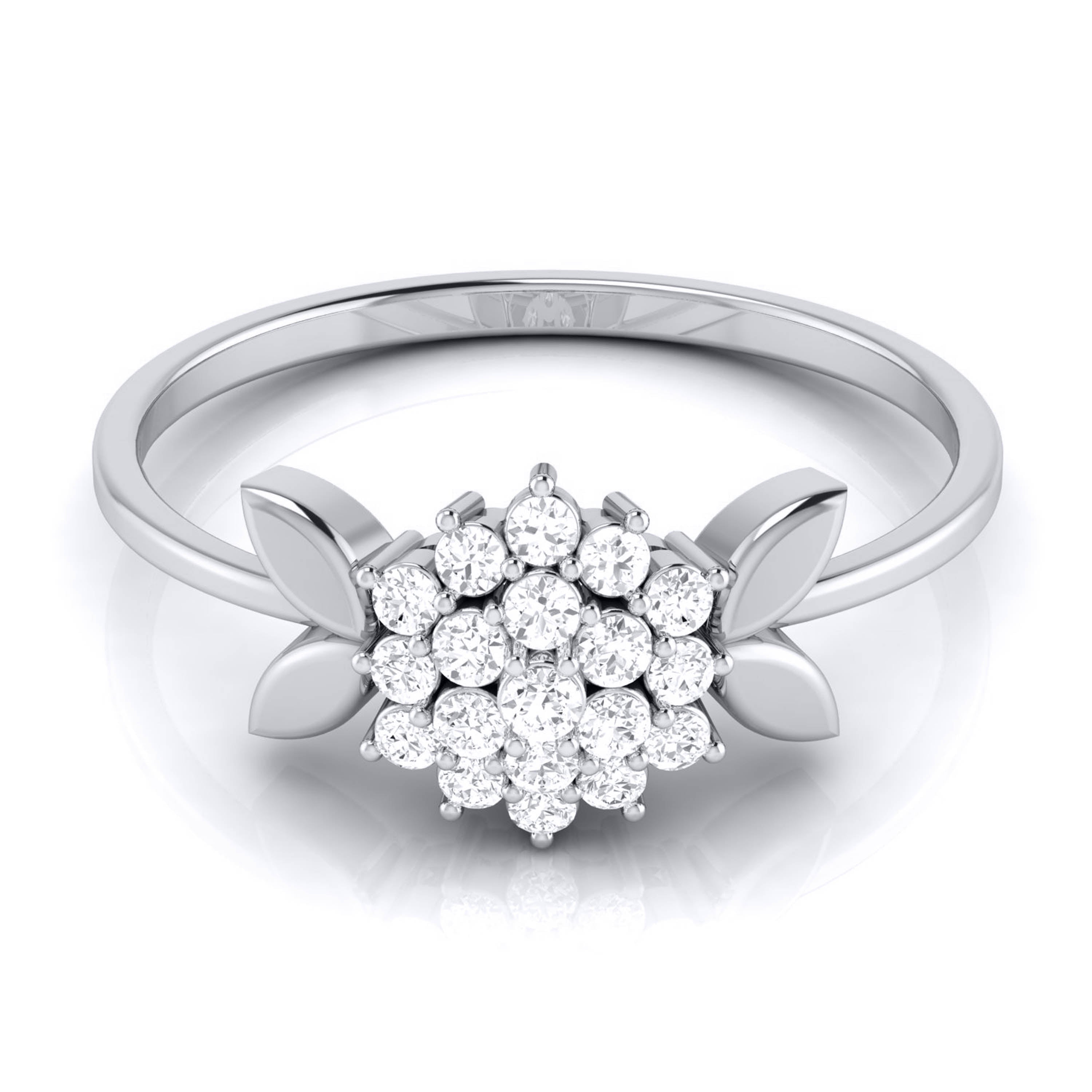 Platinum Diamond Ring for Women JL PT LR 55   Jewelove.US