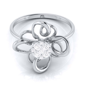 Platinum Diamond Ring for Women JL PT LR 56