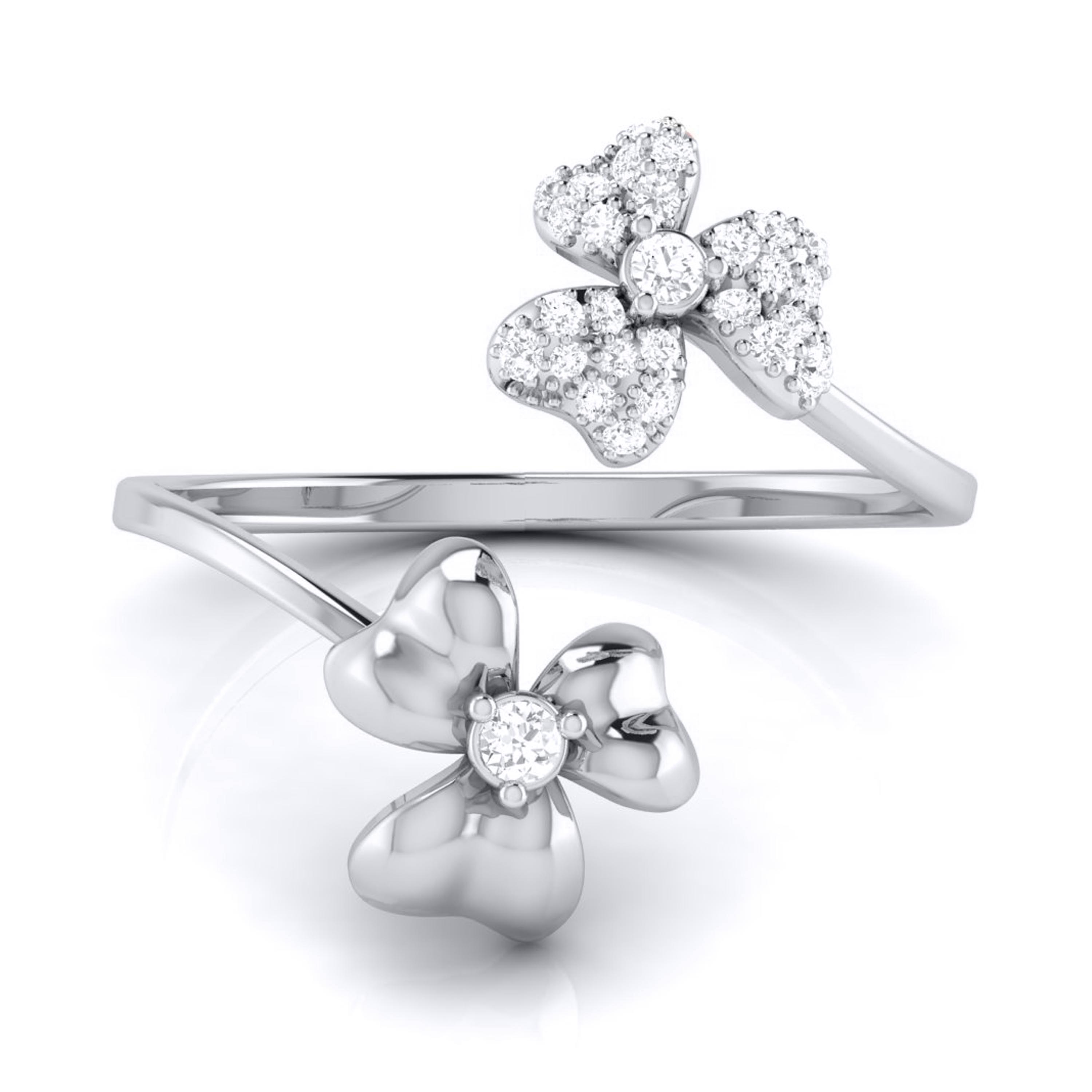 Platinum Diamond Ring for Women JL PT LR 58   Jewelove.US