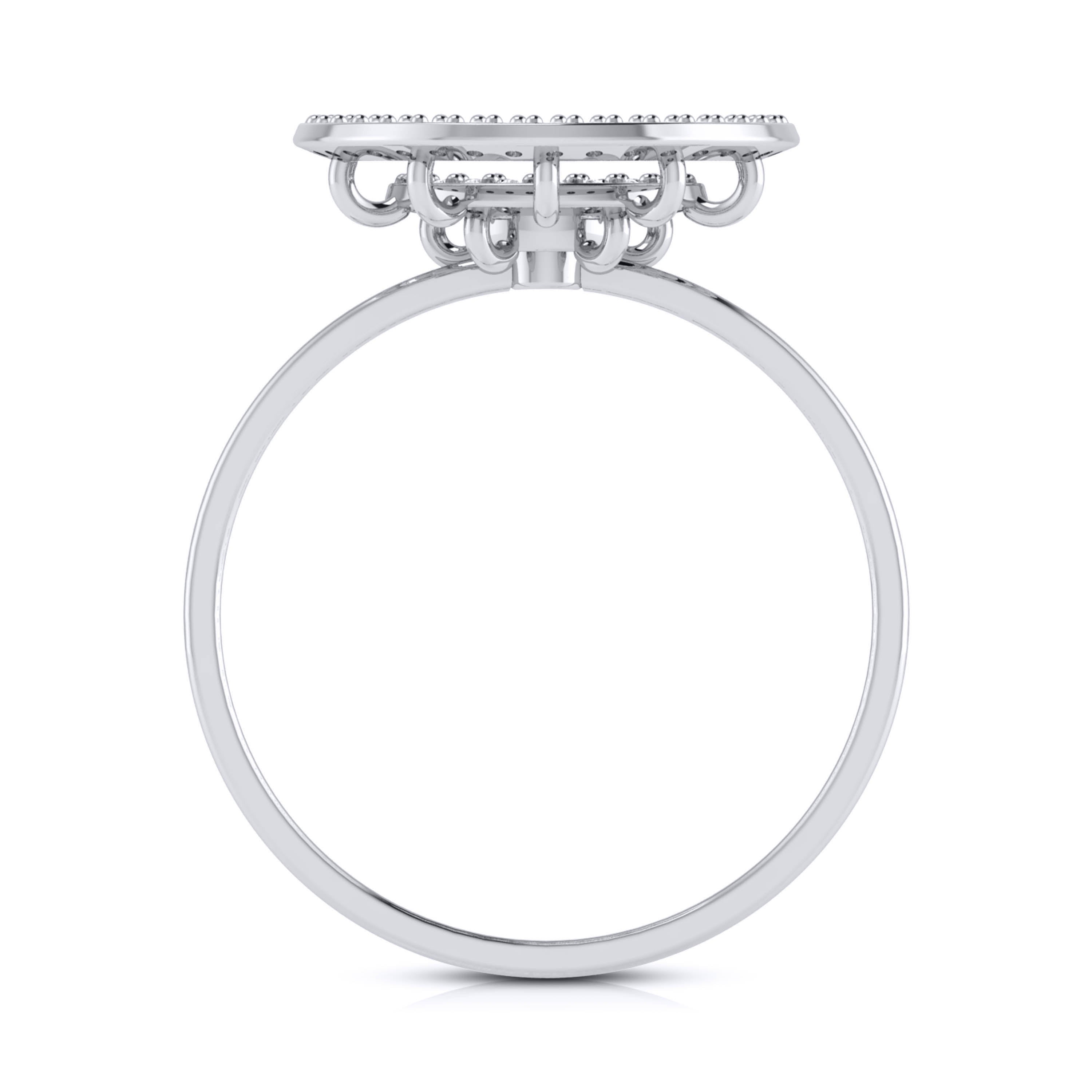 Platinum Diamond Ring for Women JL PT LR 59