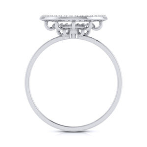 Platinum Diamond Ring for Women JL PT LR 59