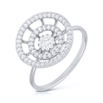 Load image into Gallery viewer, Platinum Diamond Ring for Women JL PT LR 59
