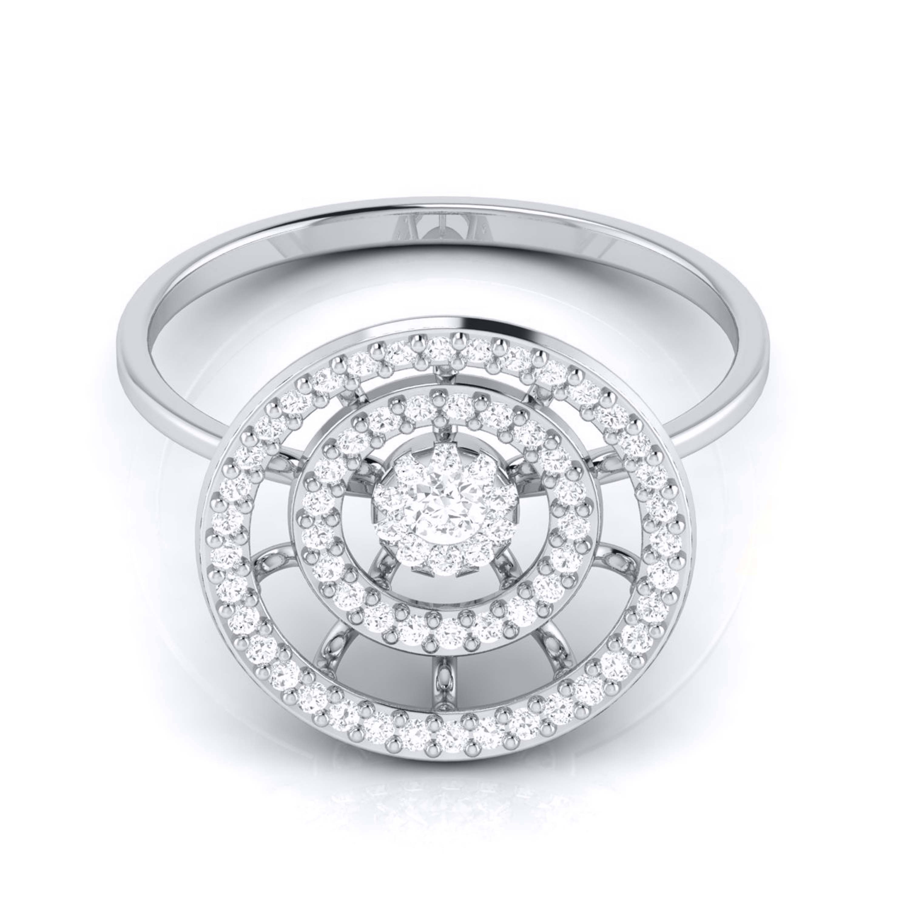 Platinum Diamond Ring for Women JL PT LR 59