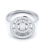 Load image into Gallery viewer, Platinum Diamond Ring for Women JL PT LR 59
