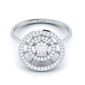 Platinum Diamond Ring for Women JL PT LR 59