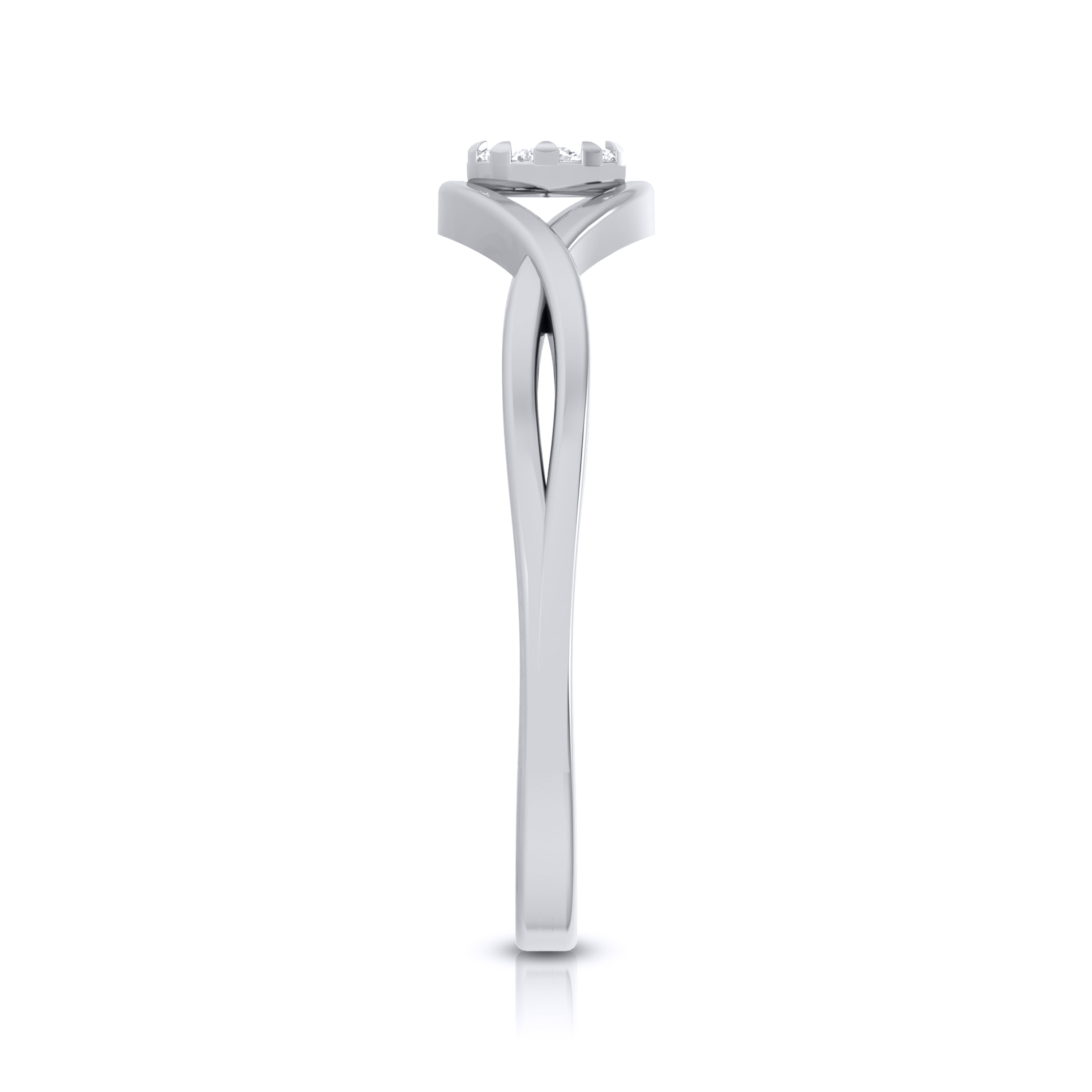Platinum Diamond Ring for Women JL PT LR 60