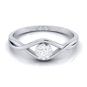 Platinum Diamond Ring for Women JL PT LR 60