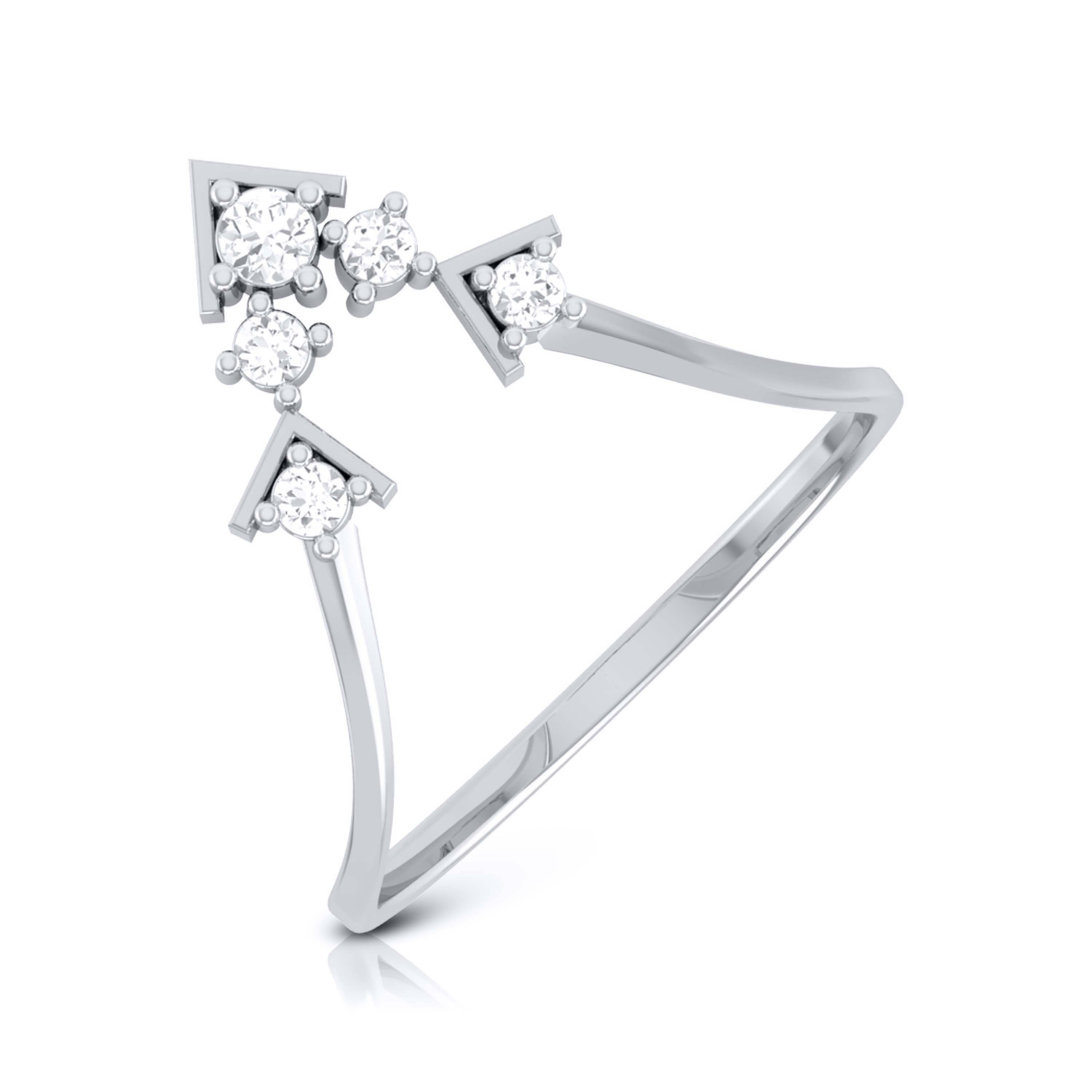 Platinum Diamond Ring for Women JL PT LR 63