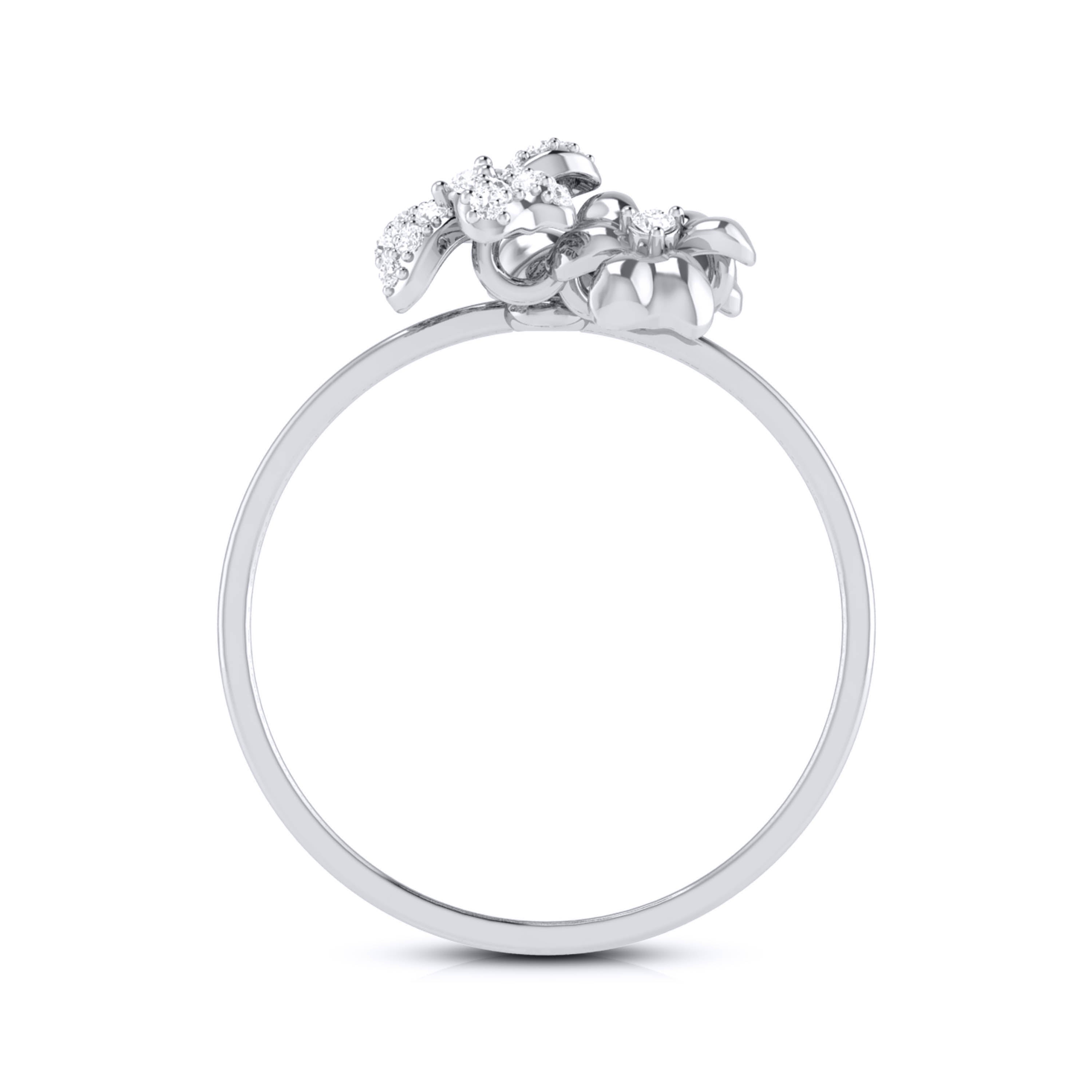 Platinum Diamond Ring for Women JL PT LR 64   Jewelove.US