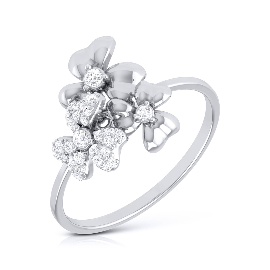 Platinum Diamond Ring for Women JL PT LR 64   Jewelove.US