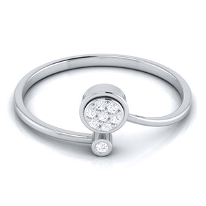 Platinum Diamond Ring for Women JL PT LR 65   Jewelove.US