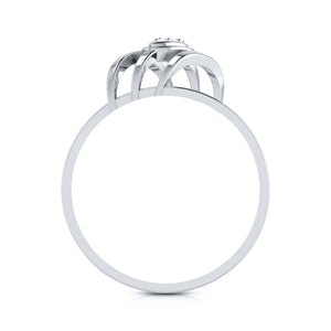 Platinum Diamond Ring for Women JL PT LR 66   Jewelove.US
