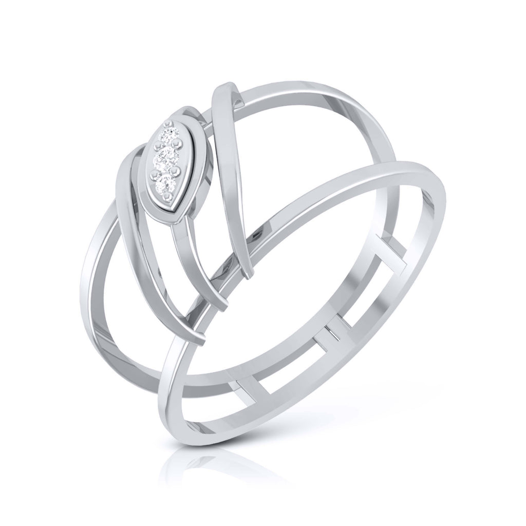 Platinum Diamond Ring for Women JL PT LR 66   Jewelove.US