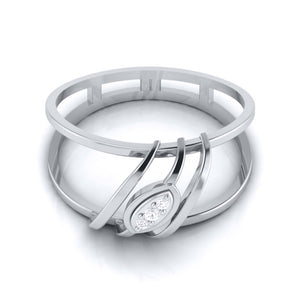Platinum Diamond Ring for Women JL PT LR 66   Jewelove.US