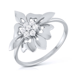 Platinum Diamond Ring for Women JL PT LR 67