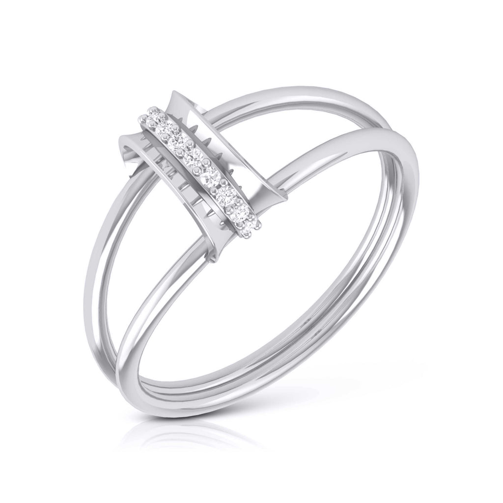 Platinum Diamond Ring for Women JL PT LR 68   Jewelove.US
