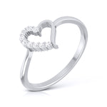 Load image into Gallery viewer, Platinum Diamond Heart Ring for Women JL PT LR 69   Jewelove.US

