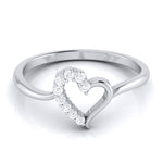 Load image into Gallery viewer, Platinum Diamond Heart Ring for Women JL PT LR 69   Jewelove.US
