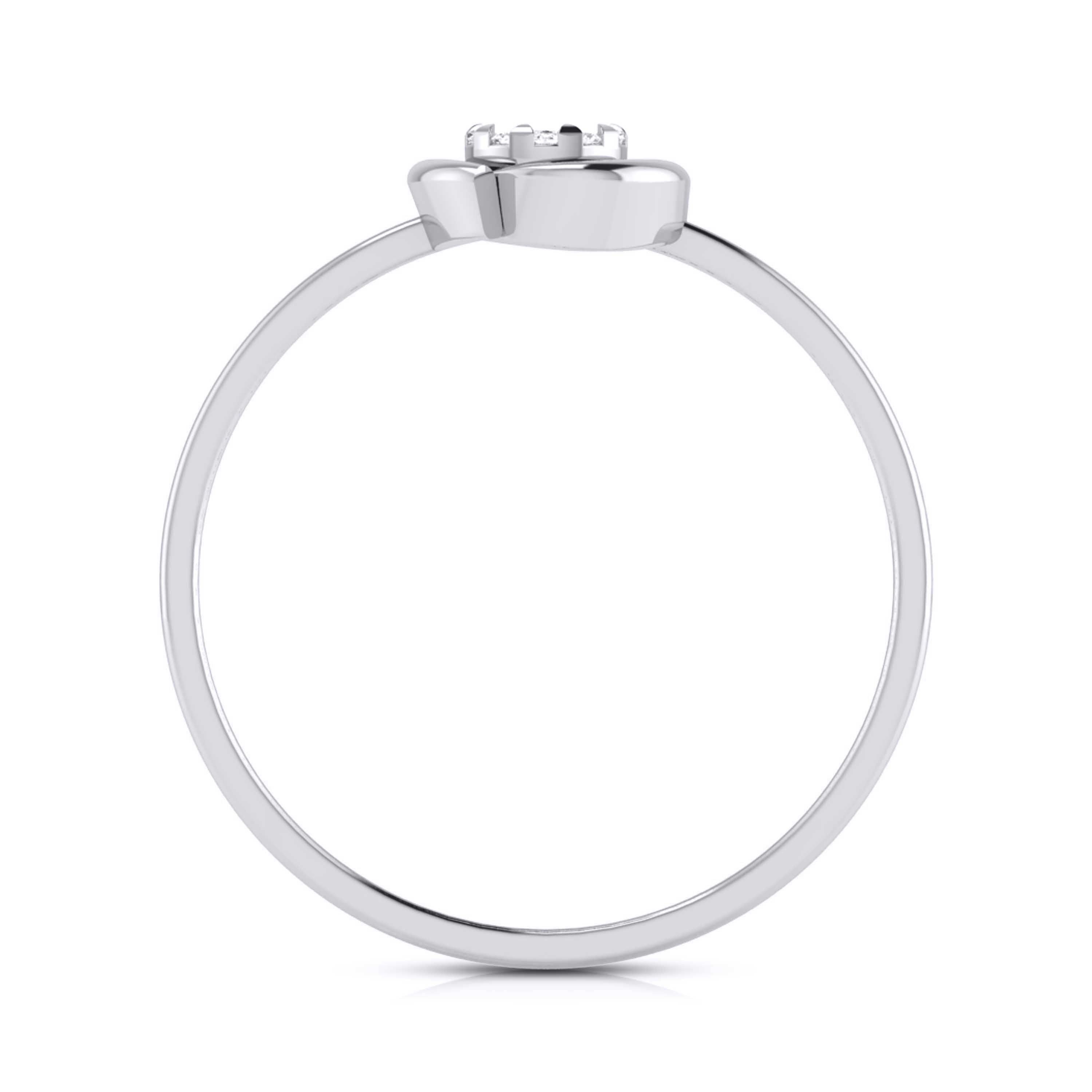 Platinum Diamond Ring for Women JL PT LR 70